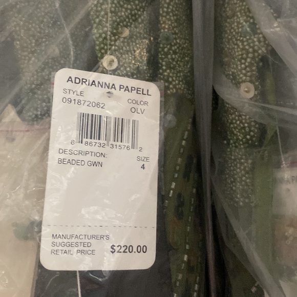 Adrianna Papell beaded sleeveless long gown - Picture 7 of 10